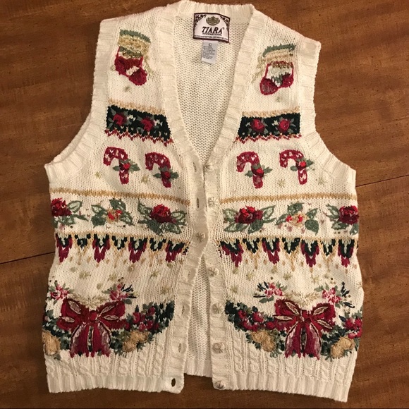 Tiara Jackets & Blazers - Tiara International Christmas Sweater Vest